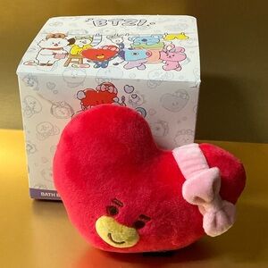 Opened Box Tata Red Heart Plush Toy BT21